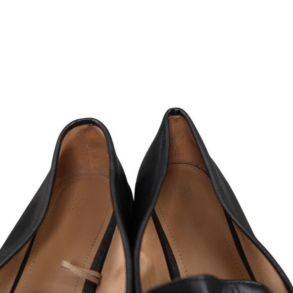 H&M Shoes Women 8 Loafer Fashion Classic Slip On Metal Buckle Black Solid Career - Picture 12 of 15